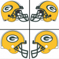 Green Bay Packers Helmet Logo Sticker Heat Transfer