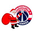 Washington Wizards Santa Claus Logo Sticker Heat Transfer
