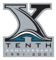 San Jose Sharks 2000 01 Anniversary Logo 02 decal sticker