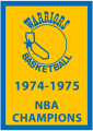 Golden State Warriors 1974-1975 Championship Banner Sticker Heat Transfer