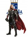 Kansas City Royals Thor Logo Sticker Heat Transfer