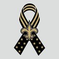 New Orleans Saints Ribbon American Flag logo Sticker Heat Transfer