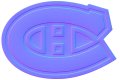 Montreal Canadiens Colorful Embossed Logo Sticker Heat Transfer
