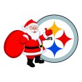 Pittsburgh Steelers Santa Claus Logo decal sticker