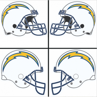 San Diego Chargers Helmet Logo Sticker Heat Transfer
