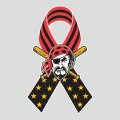 Pittsburgh Pirates Ribbon American Flag logo Sticker Heat Transfer