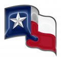 Texas Rangers Crystal Logo Sticker Heat Transfer