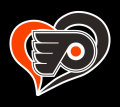 Philadelphia Flyers Heart Logo decal sticker