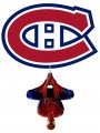Montreal Canadiens Spider Man Logo Sticker Heat Transfer