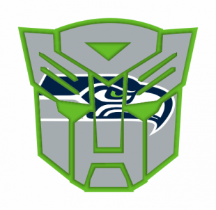 Autobots Seattle Seahawks logo decal sticker