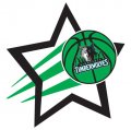 Minnesota Timberwolves Basketball Goal Star logo Sticker Heat Transfer