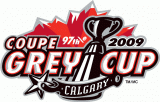 Grey Cup 2009 Primary Logo Sticker Heat Transfer