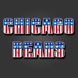 Chicago Bears American Captain Logo decal sticker