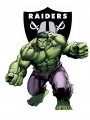 Oakland Raiders Hulk Logo decal sticker