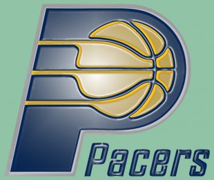 Indiana Pacers Plastic Effect Logo decal sticker