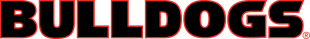 Georgia Bulldogs 2013-Pres Wordmark Logo 04 decal sticker