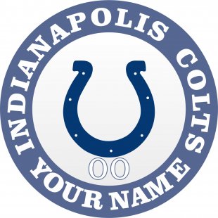 Indianapolis Colts Customized Logo Sticker Heat Transfer