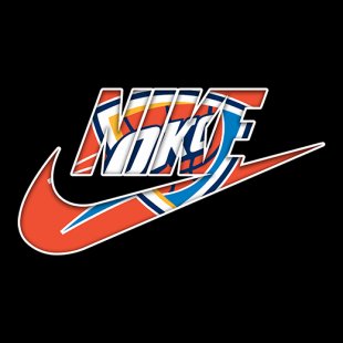 Oklahoma City Thunder Nike logo Sticker Heat Transfer