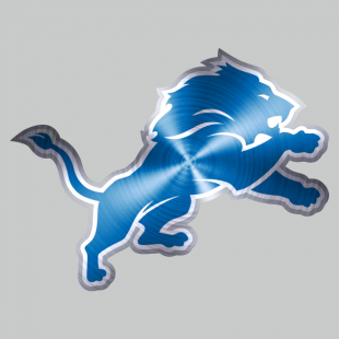 Detroit Lions Stainless steel logo decal sticker