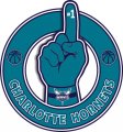 Number One Hand Charlotte Hornets logo decal sticker