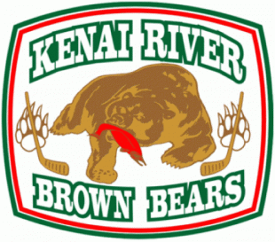 Kenai River Brown Bears 2007 08-2011 12 Primary Logo Sticker Heat Transfer
