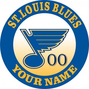 St. Louis Blues Customized Customized Logo Sticker Heat Transfer