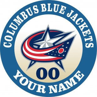 Columbus Blue Jackets Customized Logo Sticker Heat Transfer