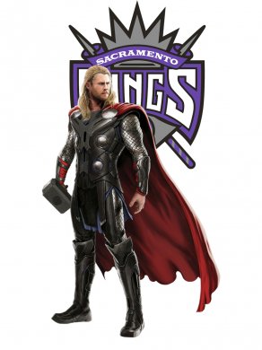 Sacramento Kings Thor Logo Sticker Heat Transfer