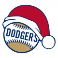Los Angeles Dodgers Baseball Christmas hat logo Sticker Heat Transfer