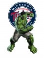Minnesota Twins Hulk Logo Sticker Heat Transfer