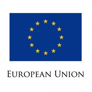 European Union flag logo decal sticker