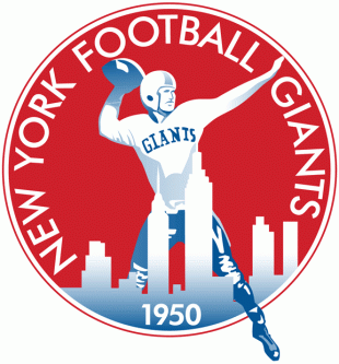 New York Giants 1950-1955 Primary Logo decal sticker