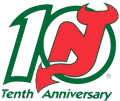 New Jersey Devils 1991 92 Anniversary Logo Sticker Heat Transfer