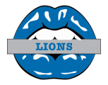 Detroit Lions Lips Logo decal sticker