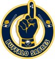 Number One Hand Buffalo Sabres logo decal sticker