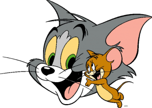 Tom and Jerry Logo 26 Sticker Heat Transfer