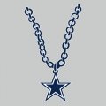 Dallas Cowboys Necklace logo Sticker Heat Transfer
