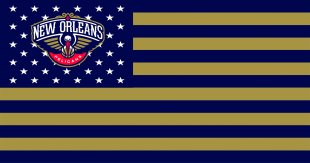 New Orleans Pelicans Flag001 logo Sticker Heat Transfer