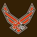 Airforce Cleveland Browns Logo Sticker Heat Transfer