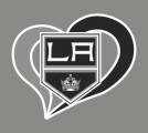 Los Angeles Kings Heart Logo Sticker Heat Transfer