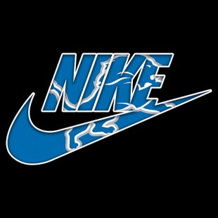 Detroit Lions Nike logo decal sticker