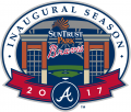 Atlanta Braves 2017 Stadium Logo Sticker Heat Transfer