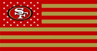 San Francisco 49ers Flag001 logo decal sticker