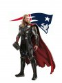 New England Patriots Thor Logo Sticker Heat Transfer