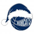 Charlotte Bobcats Basketball Christmas hat logo decal sticker
