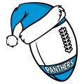 Carolina Panthers Football Christmas hat logo decal sticker