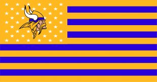 Minnesota Vikings Flag001 logo Sticker Heat Transfer