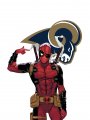 Los Angeles Rams Deadpool Logo Sticker Heat Transfer