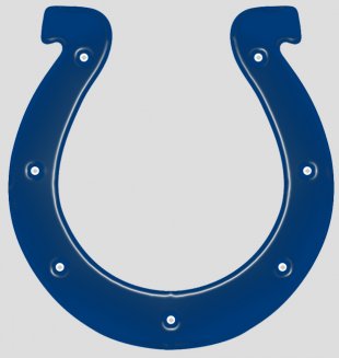 Indianapolis Colts Plastic Effect Logo Sticker Heat Transfer