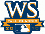 MLB World Series 2010 Wordmark 02 Logo decal sticker